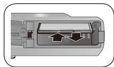 SAMSUNG VLUU ES60 - Insertion de la batterie et de la carte mémoire - 3
