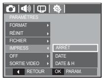 SAMSUNG VLUU I80 - Impression de la date d'enregistrement - 1