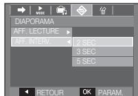 SAMSUNG VLUU I80 - Paramétrage de l'intervalle du diaporama - 2