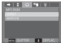 SAMSUNG VLUU I80 - Paramètre MP3 BGM - 1