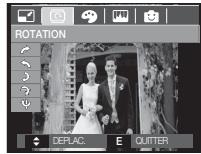 SAMSUNG VLUU I80 - Touche e (effet) : rotation d'une image - 1