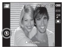 SAMSUNG VLUU I80 - Enregistrer le clip vidéo sans voix - 2