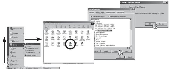 SAMSUNG VLUU I80 - Suppression du pilote USB pour windows 98SE - 1