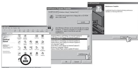 SAMSUNG VLUU I80 - Suppression du pilote USB pour windows 98SE - 2