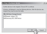 SAMSUNG VLUU I80 - Retrait du disque amovible - 2