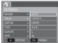 SAMSUNG VLUU I80 - Pictbridge : paramétrage impression - 1