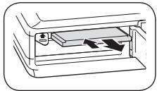SAMSUNG VLUU IT100 - Inserting the battery and memory card - 4