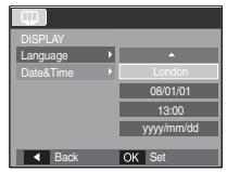 SAMSUNG VLUU L200 - Setting up the date, time and date type - 1
