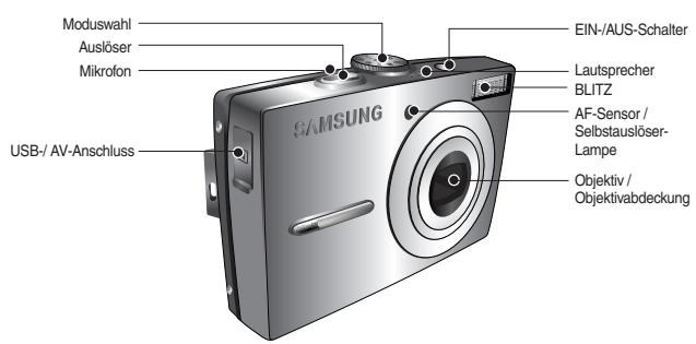 SAMSUNG VLUU L200 - Identification der Funktionen / Lieferumfang der Kamera - 1