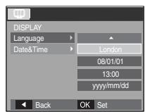 SAMSUNG VLUU L200 - Setare data,ora si format data - 1