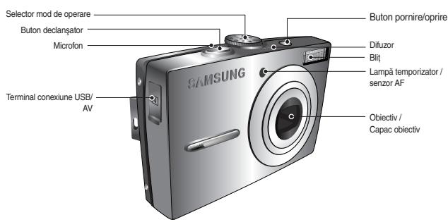 SAMSUNG VLUU L200 - Identificarea characteristicilor / Componentele aparatului Foto - 1