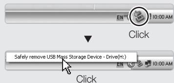 SAMSUNG VLUU NV9 - To disconnect safely (for Windows XP) - 1