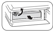 SAMSUNG VLUU PL70 - Inserting the battery and memory card - 2