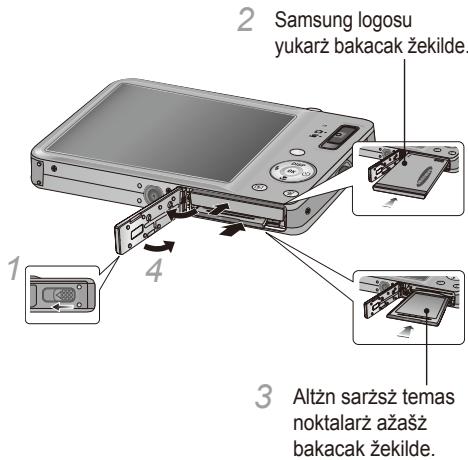 SAMSUNG VLUU ST50 - Pili ve hafiza kartini takma - 1