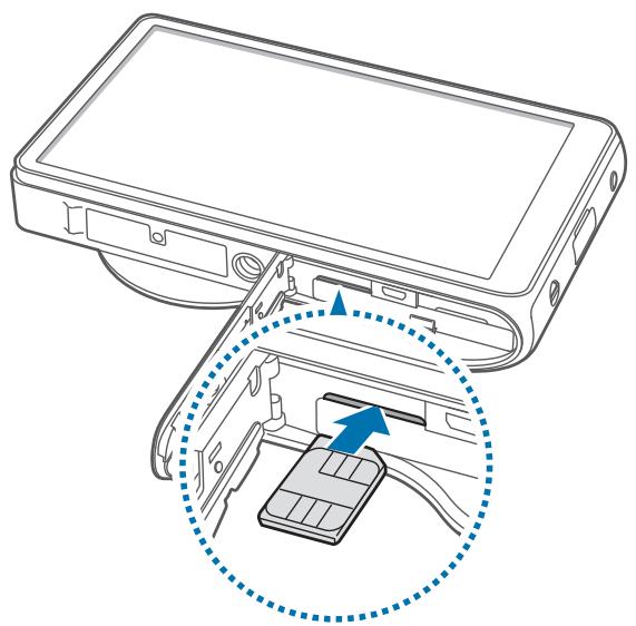 SAMSUNG GALAXY CAMERA EK-GC100 - Installer la carte SIM ou USIM et la batterie - 3