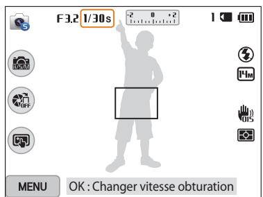 SAMSUNG WB200F - Mode Priorité obturateur - 1