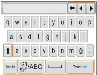 SAMSUNG WB200F - Saisie du texte - 1