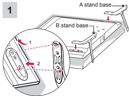 LG 47LB700V - Attaching the stand - 1