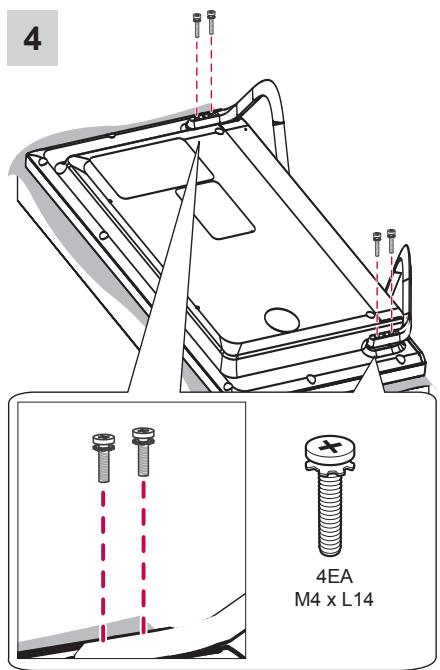 LG 47LB700V - Attaching the stand - 19