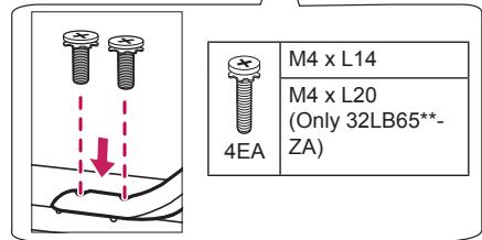LG 47LB700V - Attaching the stand - 3