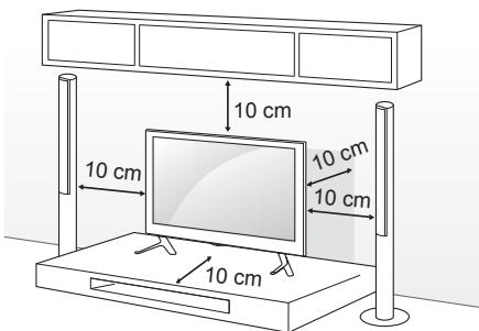 LG 47LB700V - Montage auf einem Tisch - 1