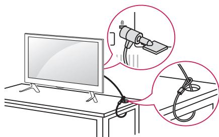 LG 47LB700V - Utilisation du système de sécurité kensington - 1