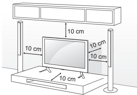 LG 47LB700V - Montaje en una mesa - 1