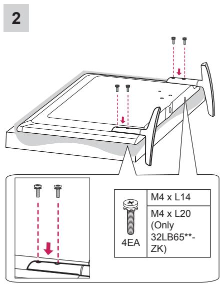 LG 47LB700V - Attaching the stand - 8