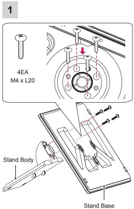 LG 47LB700V - Attaching the stand - 9