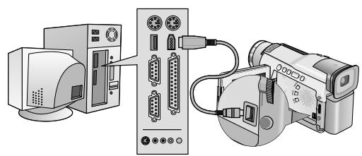SAMSUNG VP-D20 - Enregistrement avec un cable de connexion DV (VP-D20i/D21i uniquement) - 1