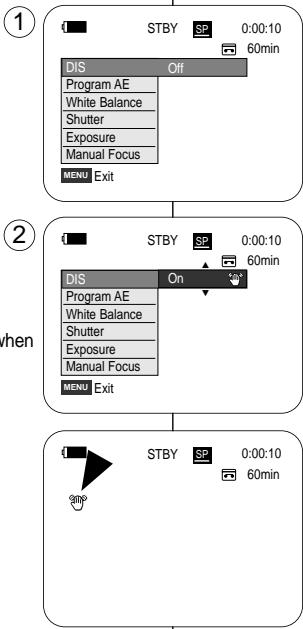 SAMSUNG VP-D355I - Quick-Menu verwenden: Digitale Bildstabilisierung (DIS) - 1