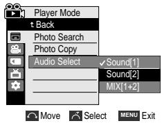 SAMSUNG VP-D355I - Nachträglich aufgezeichneten Ton wiedergeben - 2