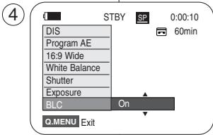 SAMSUNG VP-D362 - Utilisation du mode Back Light Compensation (Compensation du contre-jour) (BLC) - 4