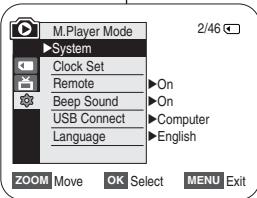 SAMSUNG VP-D362 - Selection du périphrérique USB (USB Connect) (Connexion USB) (modèles VP-D363(i)/D364W(i)/D365W(i) uniquement) - 2