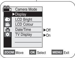 SAMSUNG VP-D362 - Réglage de l'écran LCD (LCD Bright/ LCD Colour) (Luminosite LCD / Couleur LCD) - 2