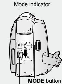 Mode indicator MODE button