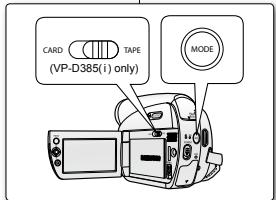 SAMSUNG VP-D382 - ADJUSTING THE LCD SCREEN (LCD BRIGHT/LCD COLOUR) - 1