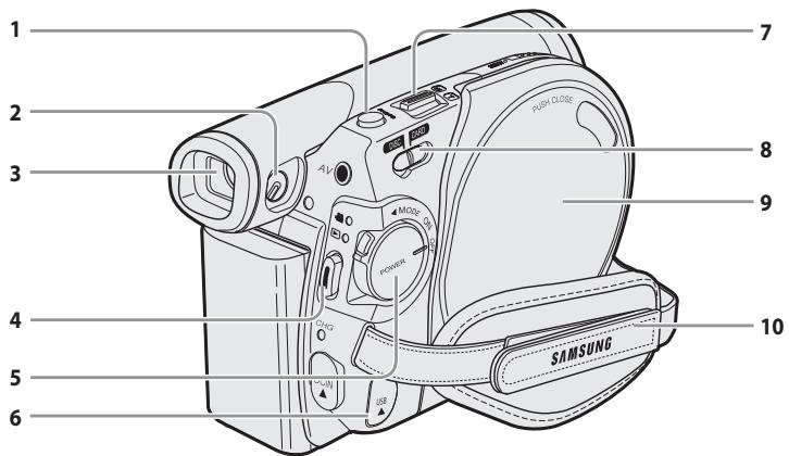 SAMSUNG VP-DC171W - 右视图和下视图 - 1