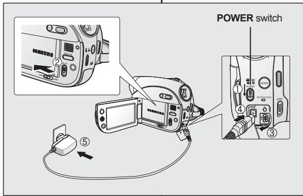 SAMSUNG VP-DX100 - Témoin de charge - 1