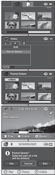 SAMSUNG VP-DX100 - SUPPRESSION D'IMAGES - 4