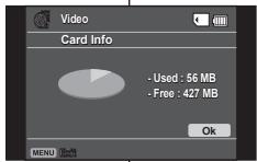 Video Card Info -Used : 56 MB -Free : 427 MB Ok MENU