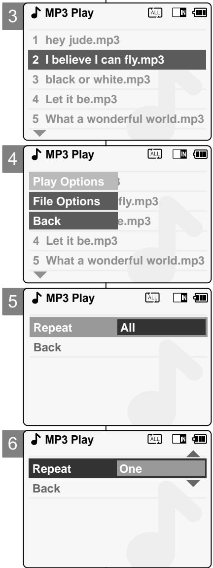 SAMSUNG VP-M110 - Setting Repeat Play - 1