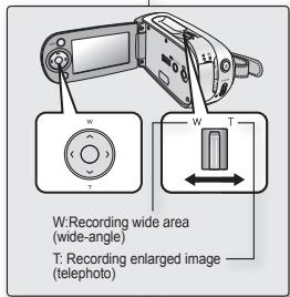 SAMSUNG VP-MX10 - Pour effectuer un zoom arrière - 2