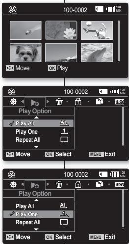 SAMSUNG VP-MX10 - RÉGLAGE DE L'OPTION LECTURE - 2