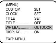SAMSUNG VP-W60 - Witbalans - 2