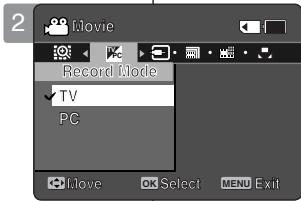 SAMSUNG X300L - Réglage du mode Record - 2