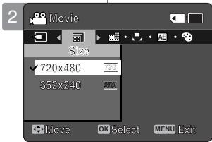 SAMSUNG X300L - Réglage de la taille d'un film - 2