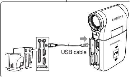 SAMSUNG X300L - Raccordement à un ordinateur à l'aide du cable USB - 1