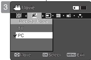 SAMSUNG X300L - Réglage du mode Record - 3