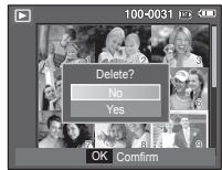 SAMSUNG S760 - ■ Deleting images - 2